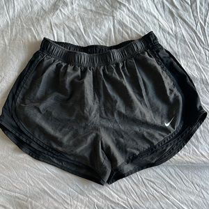 Nike shorts running women size M black and grey